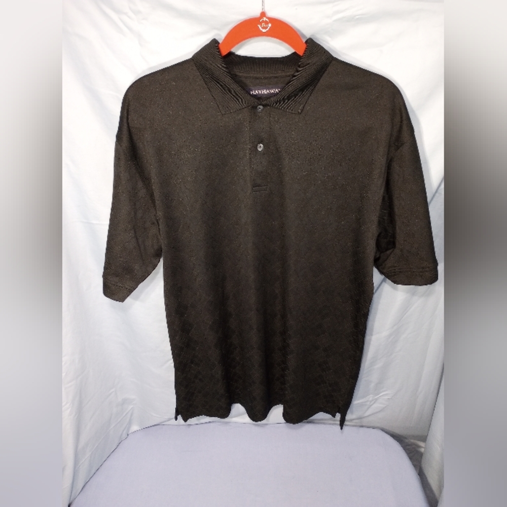 HATHAWAY COOLMAX GOLF POLO SHIRT BLACK